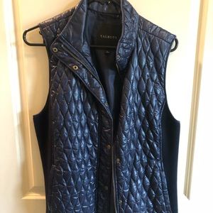 Talbots Navy Blue Vest